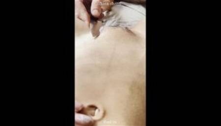 shaving fiona cherri's pussy