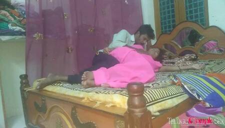 Desi Telugu Couple Celebrating Anniversary Day