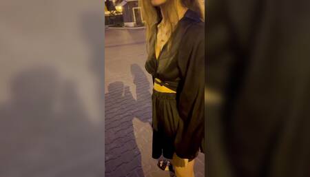 Acquaintance with an 18 Year Old Beauty on the Street, and Then a Blowjob in the Car, Pickup