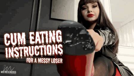 Today I will give you cum eating instructions - CEI POV - [FHD MOV]