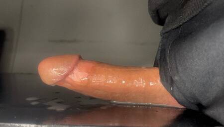 I did a lotion handjob on my favorite beautiful cock Part B