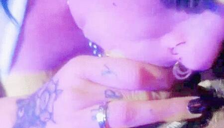 Blowjob devouring cock