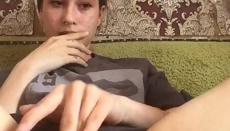 Diana masturbates with her fingers