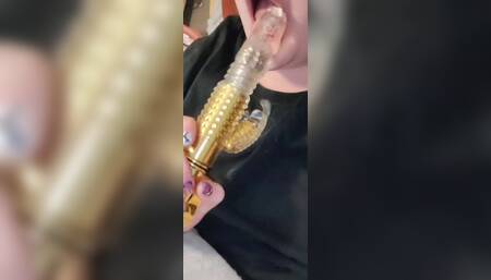Blowjob with My Dildo - I Am Gonna Blow Your Dick