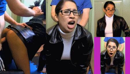 Investigative Reporter eRica gets fucked, fish hooked, & creampied for a story!