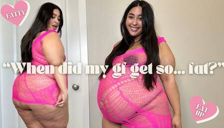 Girlfriend Degraded For Massive Weight Gain | Valentines Lingerie Surprise