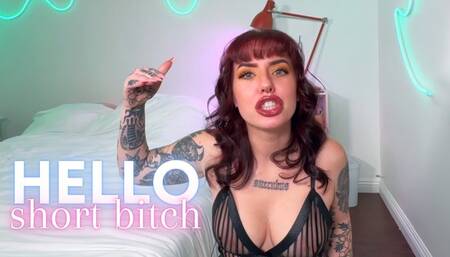 Hello Short Bitch Shrinking Shrunken Tiny Man Short Guys FLR Goddess Worship Humiliation Femdom Revolution Loser