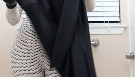 Big-Tittied Doll Suits Up in 3 Layers of Zentai and Vibrates Rubber Pussy