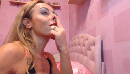 nose fetish, smoking fetish