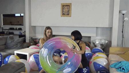 One hour pool toys popping second round