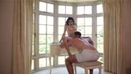 Surprised my husband with his fantasy of fucking a Cheerleader