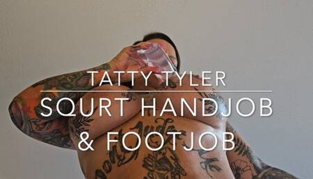 Tatty Tyler Handjob & Footjob