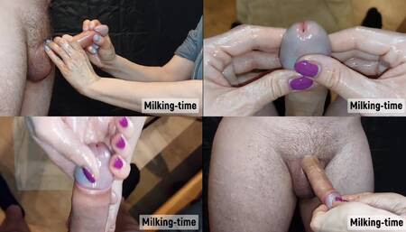 There's Dicks Everywhere! Split-screen Cumpilation 2 milking-time