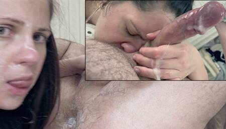 Nose, Ass, Dick: Post Cum Play with Ass Sniffing and Nose Ass Rimming, Very Weird