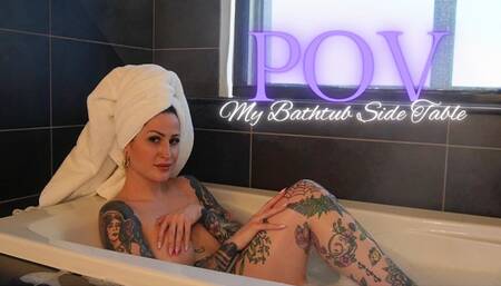 POV: My Bathtub Side Table