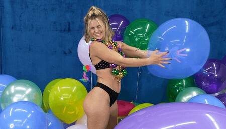 Mardi Gras 24 (or Madi Gras) Fingernail and Heel Popping 4K (3840x2160)