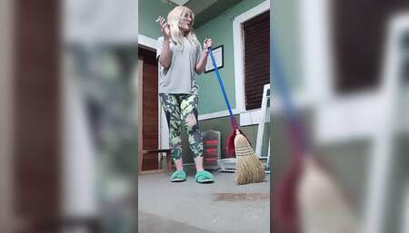 Cummming in Mommy's Slippers