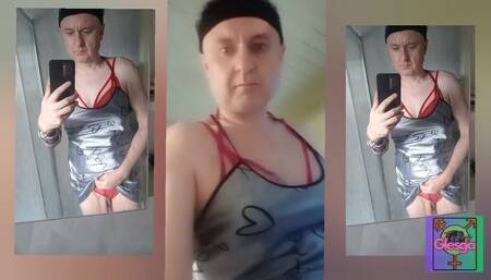 Tomboy Tranny Makes a Sandwich and Eats Some Crisps