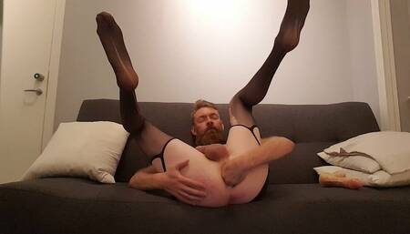 Ass masturbation with self suck part A