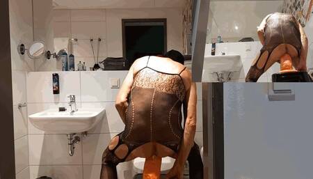 Fuck your asshole with the mega cock