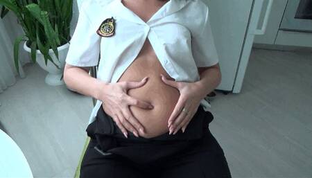 you both bump your belly together BP