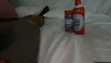 2 huge cumshots for Jada Silk sexy big feet & wet mouth! 1 facial and 1 cum on soles! Epic blowjob, sockjob, and footjob