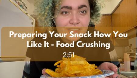 Preparing Your Snack How You Like It - Chip Food Crushing