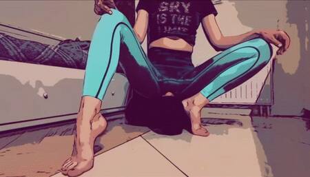 He sniffs my ass after a workout, I enjoy his submissiveness while sitting on his face