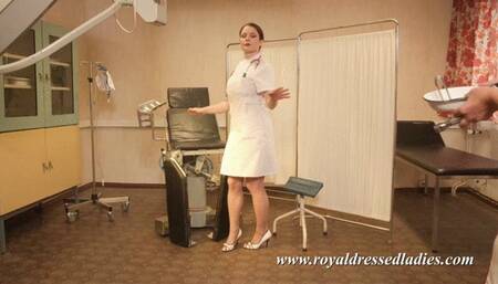 Gynecology speculum treatment of a lesbian