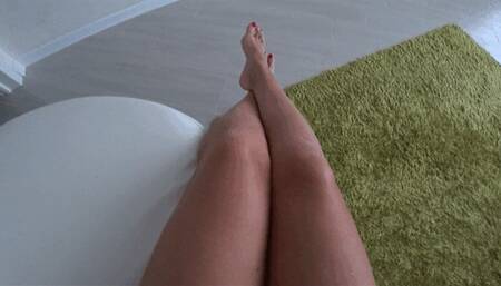 Blonde finger in my belly button and blowingraspberrya b