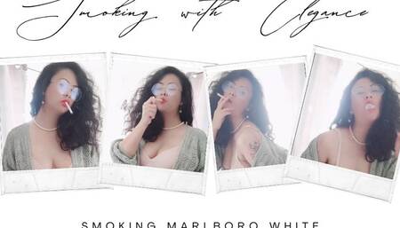 SMOKING WITH ELEGANCE (MARLBORO WHITE)
