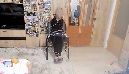 struggling while i am tied up