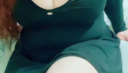 Dress and Bra Boob Bouncing