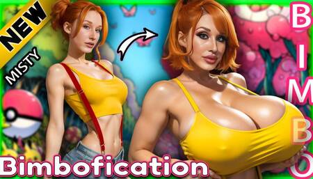 Bimbofication Transformation From Misty to Pokemon Cum Slut Bimbo