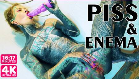 Piss and Enema in the Shower