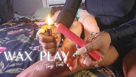 Wax Play with Tays Feet