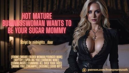 Hot Mature Businesswoman Wants To Be Your Sugar Mommy ❘ ASMR Audio Roleplay