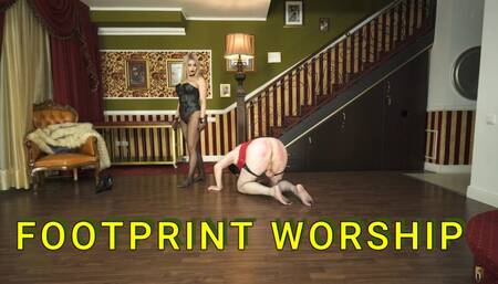 SISSY FOOTPRINT WORSHIP