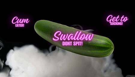 Self sucking slut training - Your addicted to eating your own cum - Cum eater - Audio Only