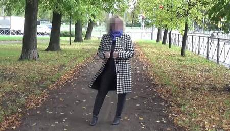 Nylon Big Boobs-transparent Walk Sexy MILF