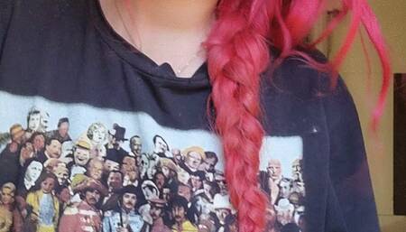 Mouth exploration, very dirty and yellow teeth and tongue - first cigarette of the day