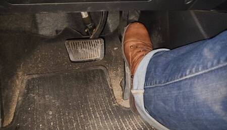 Highway Ride in Guess Boots