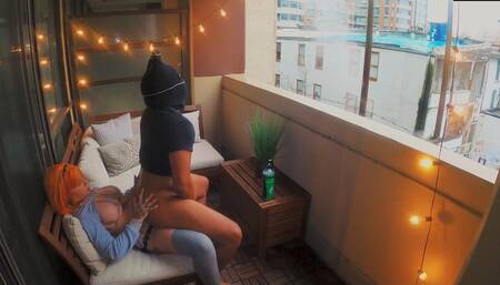 Winter Balcony Pegging With Rii