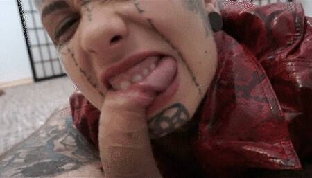 Cucky you can enjoy your lazy cock for the last time in your life because I'll eat it!