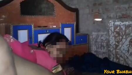 Indian Village Cheating Maid Illicit Doggy Sex with His House Owner in Saree
