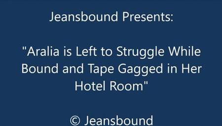 Aralia Bound and Gagged During Her Vacation - WMV