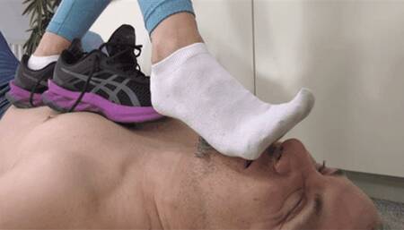 Trampled before and after jogging