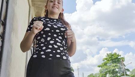 kicks point of view lady kenpo wearing leggins