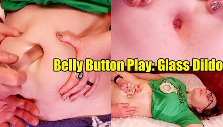 Belly Button Play: Glass Dildo Masturbation (4K)