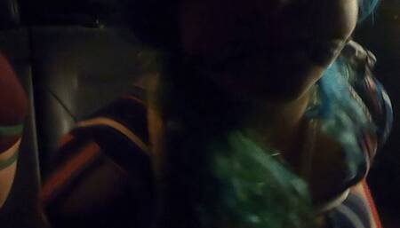 Mindy and Rikara went for a ride in the back of my car and got groped and left to struggle